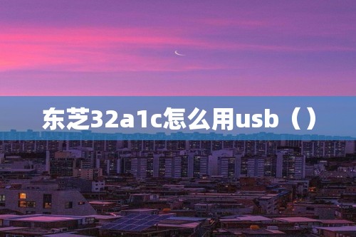 东芝32a1c怎么用usb（）