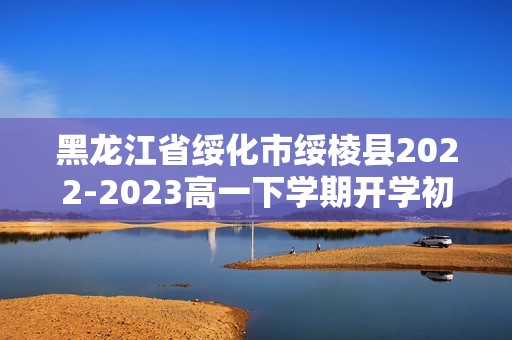 黑龙江省绥化市绥棱县2022-2023高一下学期开学初考试历史试题（答案）