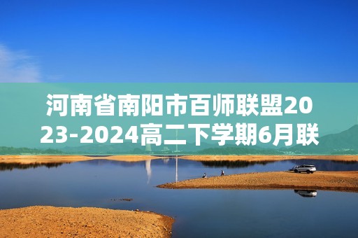 河南省南阳市百师联盟2023-2024高二下学期6月联考化学试题（含解析）