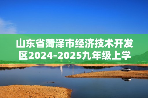 山东省菏泽市经济技术开发区2024-2025九年级上学期11月期中考试生物试题（ 含答案）