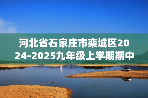 河北省石家庄市栾城区2024-2025九年级上学期期中考试化学试题（图片版含答案)