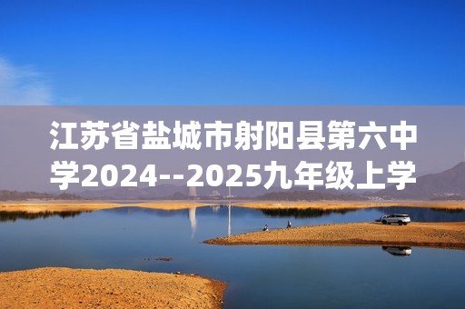 江苏省盐城市射阳县第六中学2024--2025九年级上学期化学期中试卷(无答案)