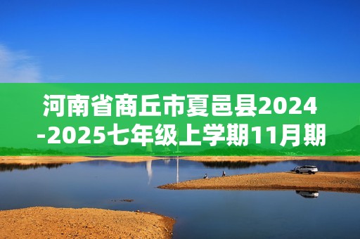 河南省商丘市夏邑县2024-2025七年级上学期11月期中生物试题（答案）