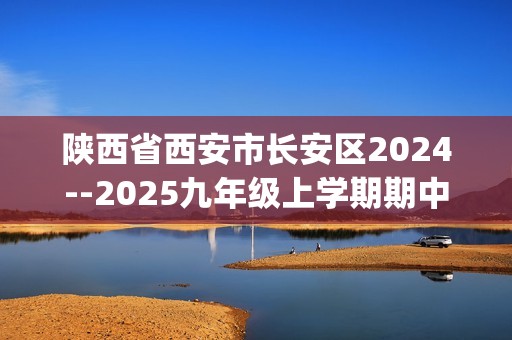 陕西省西安市长安区2024--2025九年级上学期期中化学试题(答案)