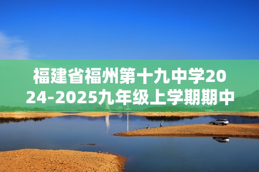 福建省福州第十九中学2024-2025九年级上学期期中考试化学试卷（图片版含答案）