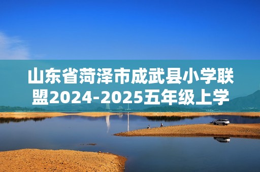 山东省菏泽市成武县小学联盟2024-2025五年级上学期期中数学试题（图片版含答案）