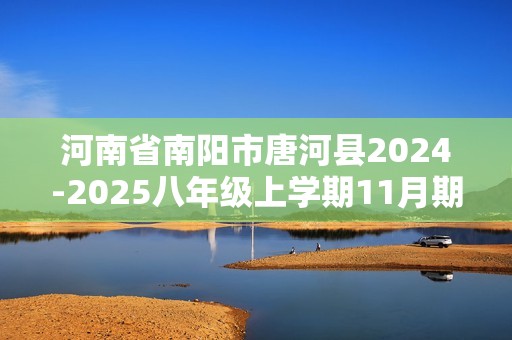 河南省南阳市唐河县2024-2025八年级上学期11月期中考试生物学试题（答案）