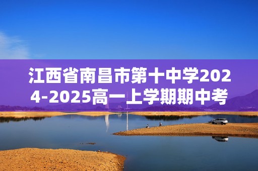 江西省南昌市第十中学2024-2025高一上学期期中考试化学试题（答案）