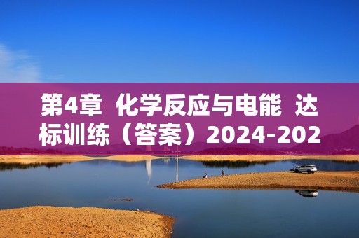 第4章  化学反应与电能  达标训练（答案）2024-2025高二上学期化学人教版（2019）选择性必修1