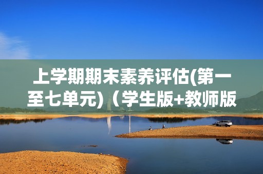 上学期期末素养评估(第一至七单元)（学生版+教师版）  2024-2025化学人教版九年级上册