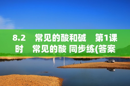 8.2　常见的酸和碱　第1课时　常见的酸 同步练(答案)  2024-2025化学科粤版九年级下册