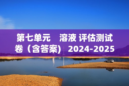 第七单元　溶液 评估测试卷（含答案)   2024-2025化学科粤版九年级下册