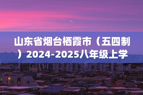 山东省烟台栖霞市（五四制）2024-2025八年级上学期期中考试化学试题(答案)