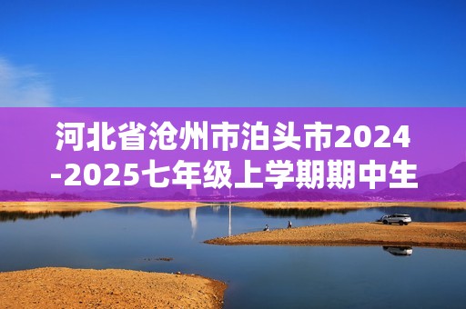 河北省沧州市泊头市2024-2025七年级上学期期中生物试题（答案）