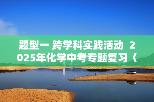 题型一 跨学科实践活动  2025年化学中考专题复习（人教版）（学生版+教师版）