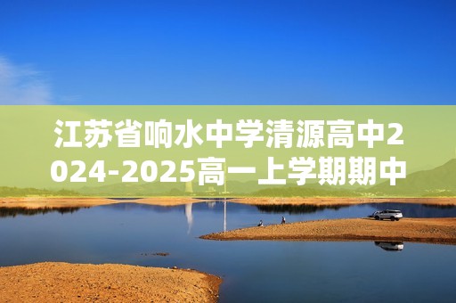 江苏省响水中学清源高中2024-2025高一上学期期中联考化学 试题（答案）