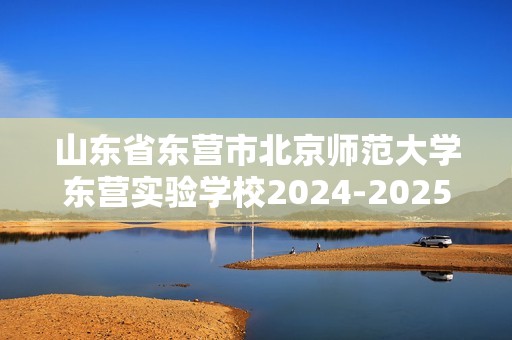 山东省东营市北京师范大学东营实验学校2024-2025高一上学期第一次质量检测 化学试卷（无答案）