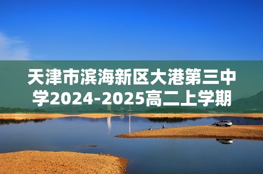 天津市滨海新区大港第三中学2024-2025高二上学期期中考试生物学试题（答案）