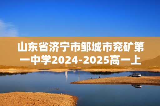 山东省济宁市邹城市兖矿第一中学2024-2025高一上学期期末模拟测试生物学试题（一）（答案）