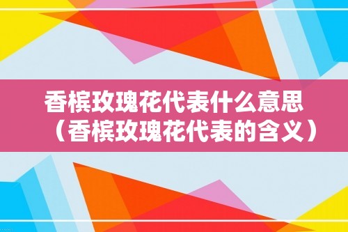 香槟玫瑰花代表什么意思（香槟玫瑰花代表的含义）