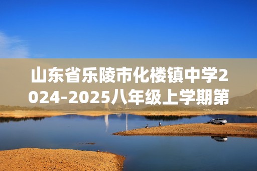 山东省乐陵市化楼镇中学2024-2025八年级上学期第二次月考化学试题（无答案)