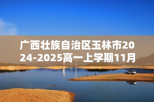 广西壮族自治区玉林市2024-2025高一上学期11月期中考试 生物（答案）