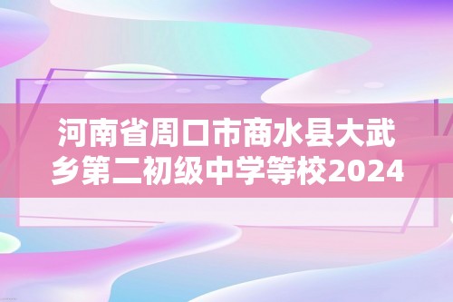 河南省周口市商水县大武乡第二初级中学等校2024-2025七年级上学期12月月考（第二次教学测评）数学试题（含答案）