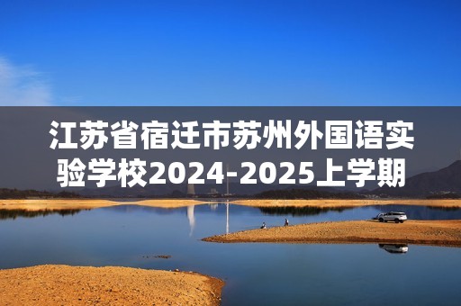 江苏省宿迁市苏州外国语实验学校2024-2025上学期八年级12月调研数学试题（无答案）