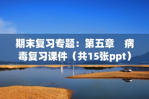 期末复习专题：第五章　病毒复习课件（共15张ppt）+专题练习（答案）2024-2025度人教版生物学八年级上册