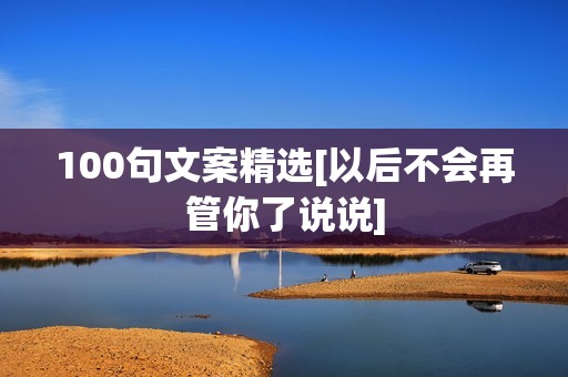 100句文案精选[以后不会再管你了说说]