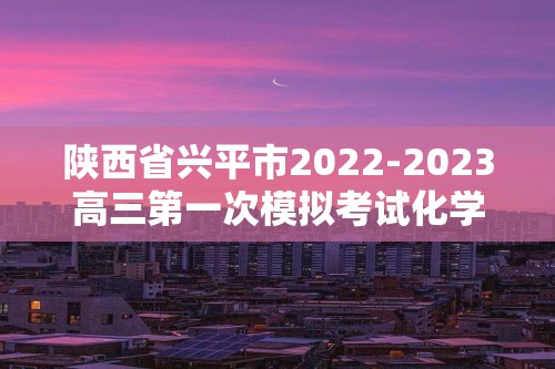 陕西省兴平市2022-2023高三第一次模拟考试化学试卷（含解析）