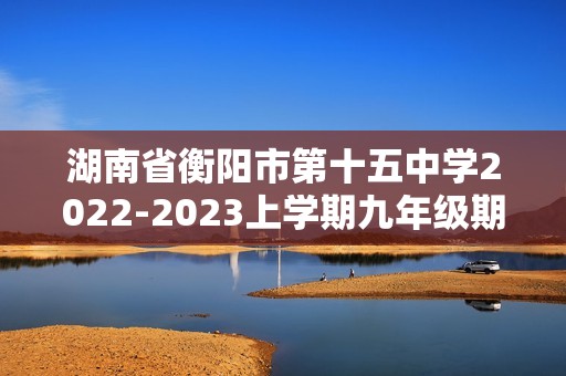 湖南省衡阳市第十五中学2022-2023上学期九年级期末历史试题（无答案）