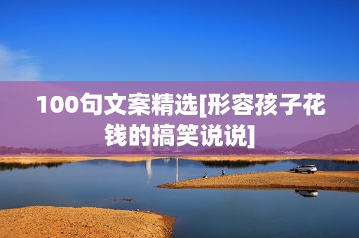 100句文案精选[形容孩子花钱的搞笑说说]