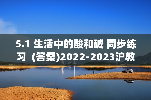 5.1 生活中的酸和碱 同步练习  (答案)2022-2023沪教版（上海）九年级下册化学