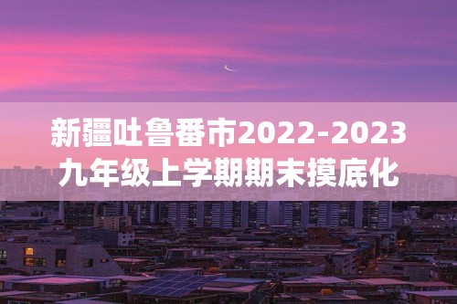 新疆吐鲁番市2022-2023九年级上学期期末摸底化学试题(含答案）