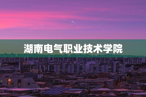 湖南电气职业技术学院