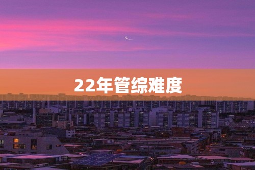 22年管综难度